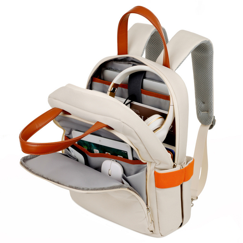 Mochila de negocios, bolso para portátil de mujer, mochila de gran capacidad de alta gama de 16 pulgadas, bolso de viaje, mochila escolar para estudiantes