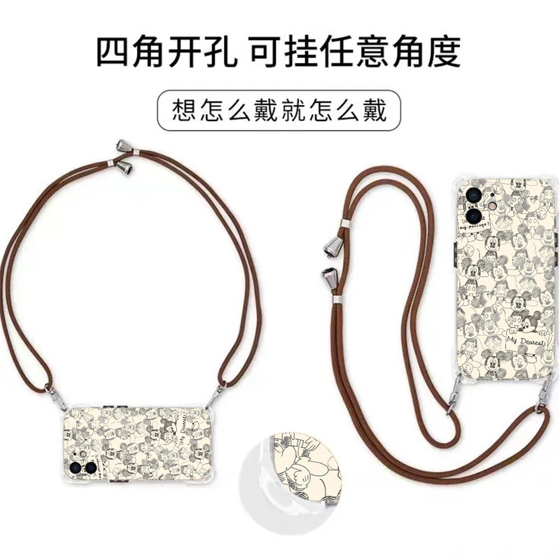 【四隅開口部】Apple 15promax 携帯電話ケース 超薄型 夏 iPhone14 クロスボディストラップ 13 爆発 12|undefined