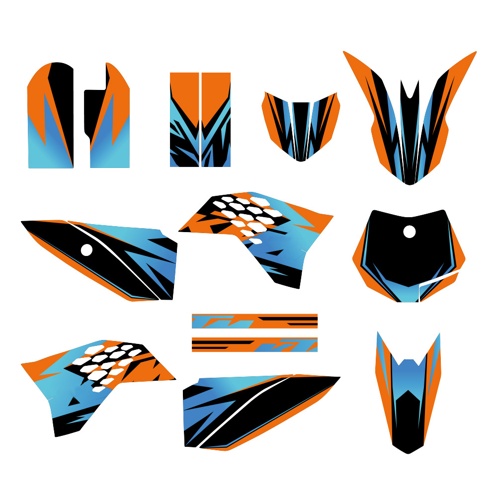 Aplicable para motocicleta de carretera KTM50 2009 - 2013 modificación pegatinas impermeables decoración pegatinas