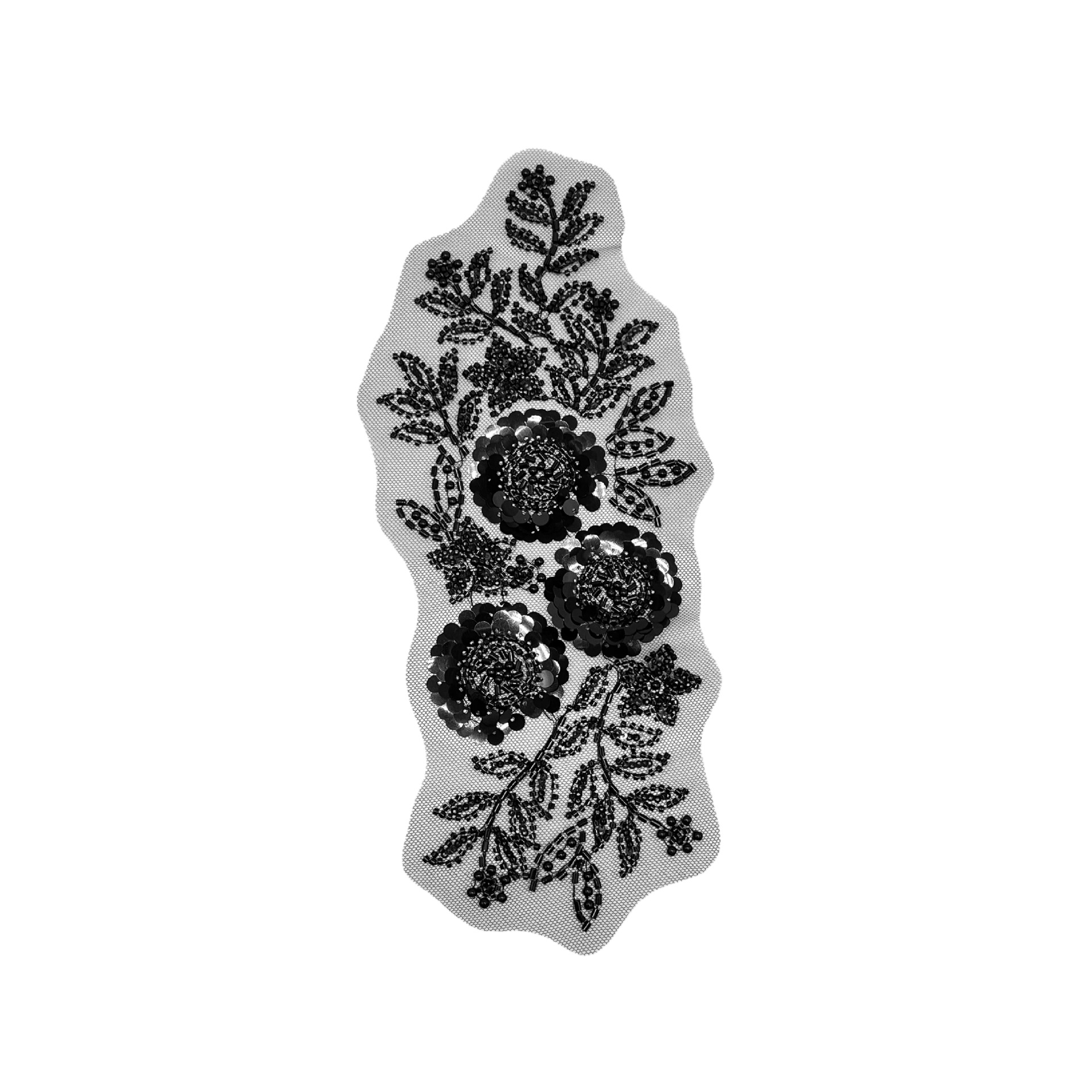 Twill clavos cuentas sequinado gaza de malla de encaje decoración vestido vestido vestido turbante bolsas accesorios de ropa