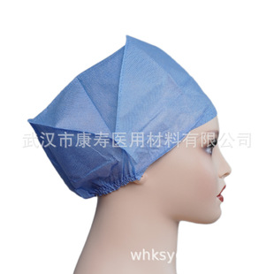 Disposable non-woven doctor cap PP SMS thickened breathable mechanism heat-closing lace-up dustproof work cap