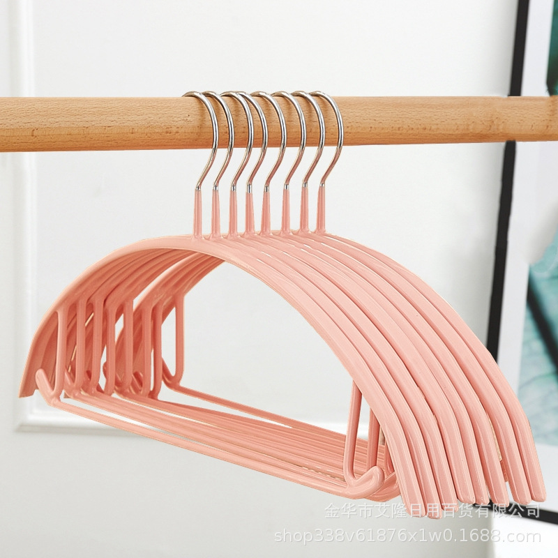 Percha de semicírculo recubierto de plástico Nordic Pink