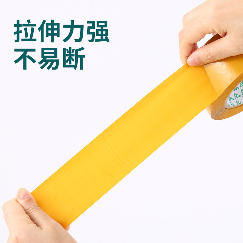 Cinta transparente rollo grande caja completa al por mayor e-commerce cinta adhesiva sellado adhesivo Logistics Express sellado adhesivo amarillo cinta adhesiva al por mayor