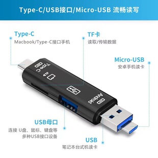 Type-c�x����TF��׿USB�DOTG2.0�֙C�D���^�๦���x�����羳����