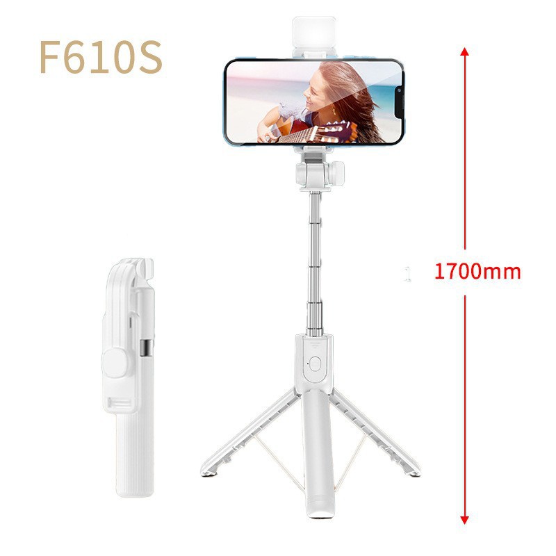 Explosión mini portátil artefacto de selfie Bluetooth control remoto palo de selfie en vivo de piso trípode soporte de teléfono de escritorio