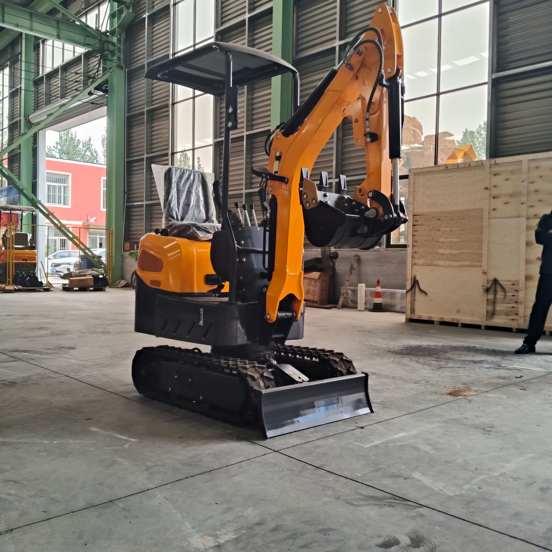 ingeniería del sitio de construcción huerto verde pequeña excavadora agrícola doméstica trituradora mini gancho pequeño 12C pequeña excavadora