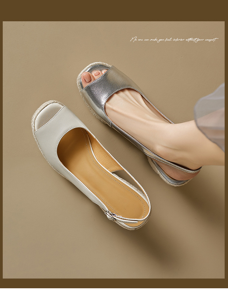 Sandal cao gót nữ hở mũi quai ngang đế xuồng gót 9 cm — màu trắng ngà, bạc chi tiết 1