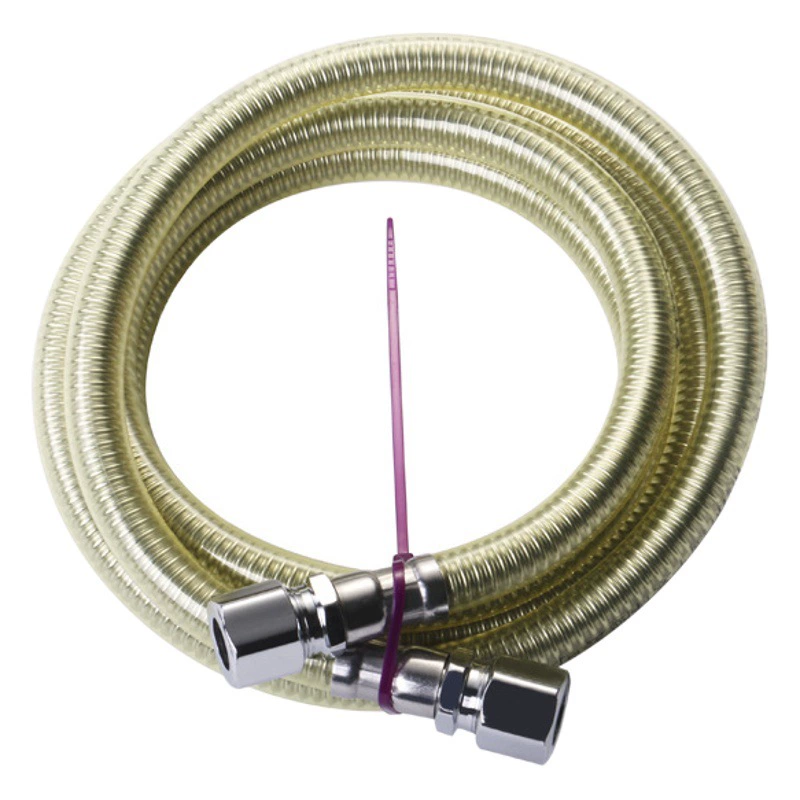 Бесшовная сварная гофрированная труба для бытового газа из нержавеющей стали, газовый шланг для газовой плиты, металлический шланг