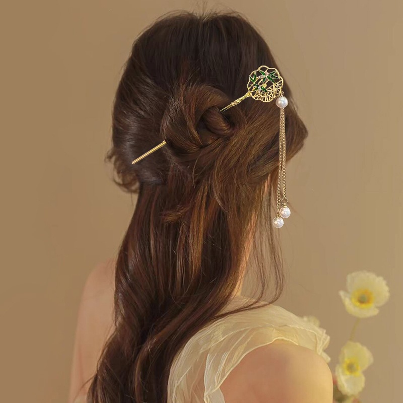 El estilo de alta sensación de miniatura caballo falda clip de cabello nuevo estilo chino tocado antiguo clip de cabello estilo nacional clip de cabello paso de cabello para mujeres image 4