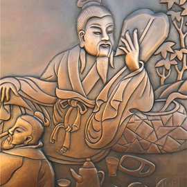 定做各种山水画浮雕屏风 铸铜山水浮雕画 浮雕图片价格