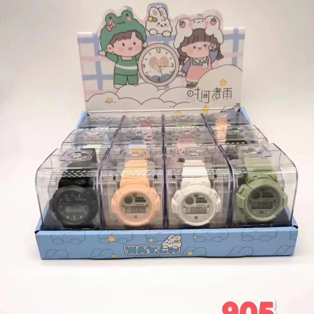 Reloj Electrónico Time Cooks Rain 905 Avanzado, Nuevo en Caja Transparente, Reloj Electrónico Multifuncional con Cronometraje para Deportes al Aire Libre