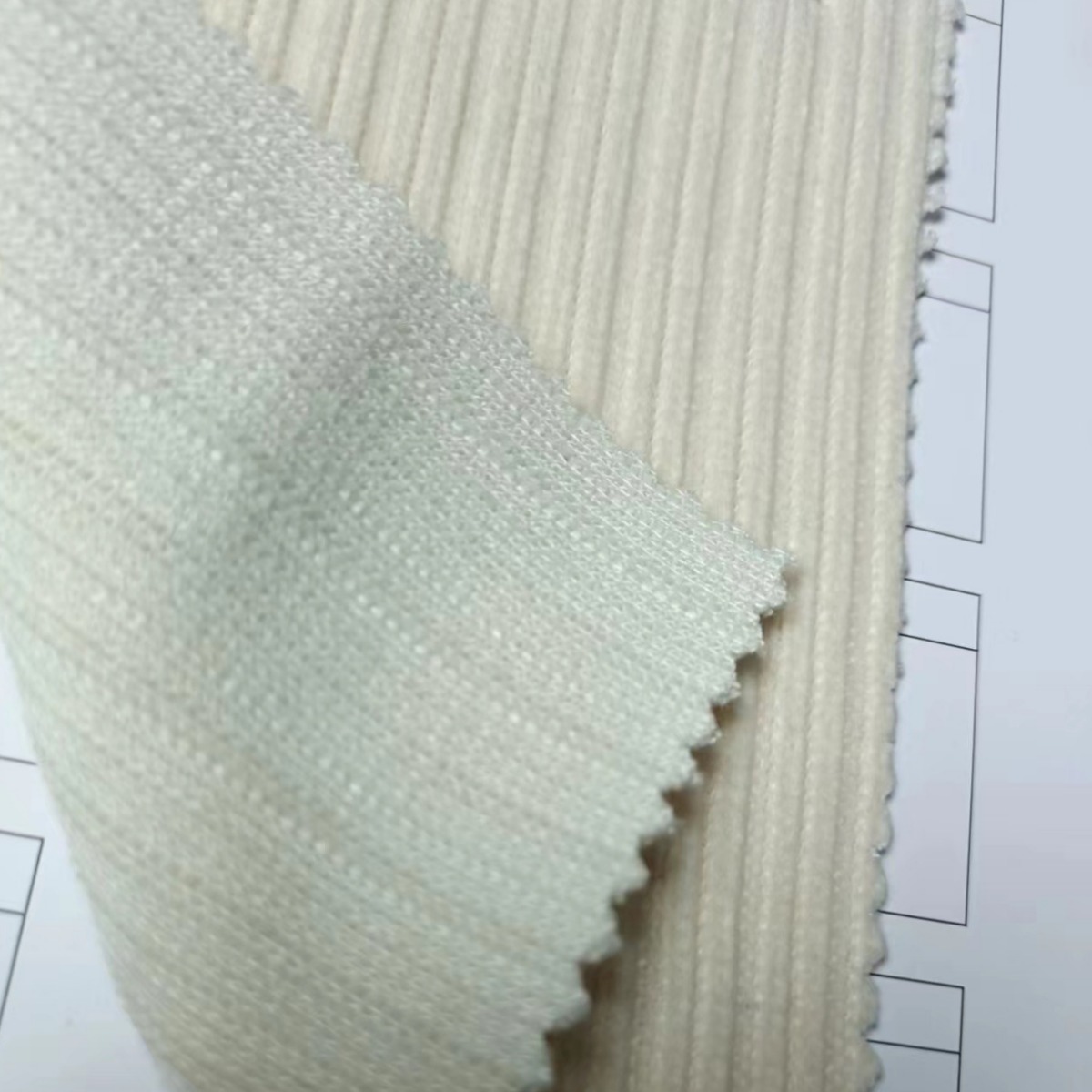 厂家直供双条雪尼尔430克针织双面罗纹裤料女装时尚筷子条