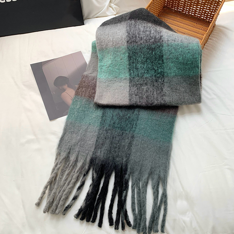 Bufandas de punto gruesas bufandas de invierno de alta calidad bufandas de cuello cálidas bufandas de caballo