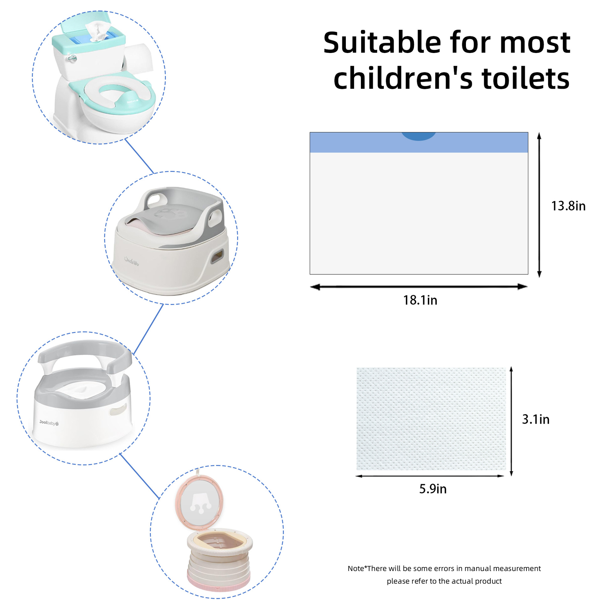 Cross-Border Disposable Children's Cleaning Bags, Urine-Absorbing Bags, Absorbent Paper, Baby Folding Garbage Bags, Household Garbage Bags