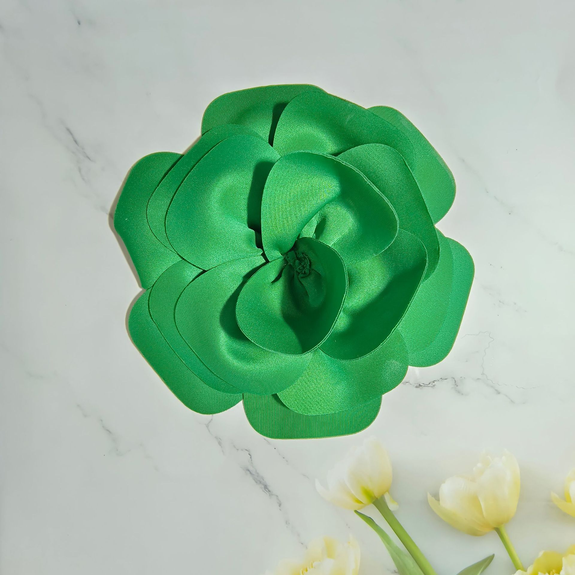 28cm 입체 꽃 녹색