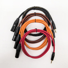 供应1.5米立体声3.5mm转XLR卡侬公话筒线 3.5对卡农公麦克风DVD线