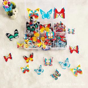 Baking Cake creative decorative glutinous rice paper butterfly small flower poker decorative card cake dessert table decoration