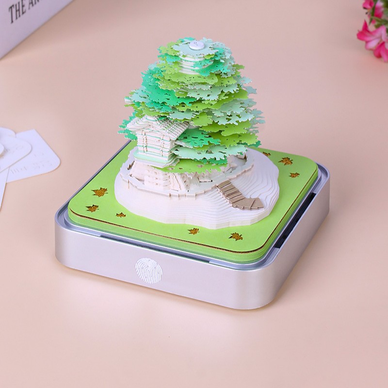 【Selección Premium】Bloc de Notas Adhesivas 3D Estilo Castillo Ruso, Modelo de Escultura de Papel TK, Regalo Transfronterizo para Hombres y Mujeres, Cumpleaños