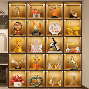 Ornaments New Chinese Wine Cabinet Living Room Entrance TV Cabinet Decorations High-end Office Home Decoration Crafts Now