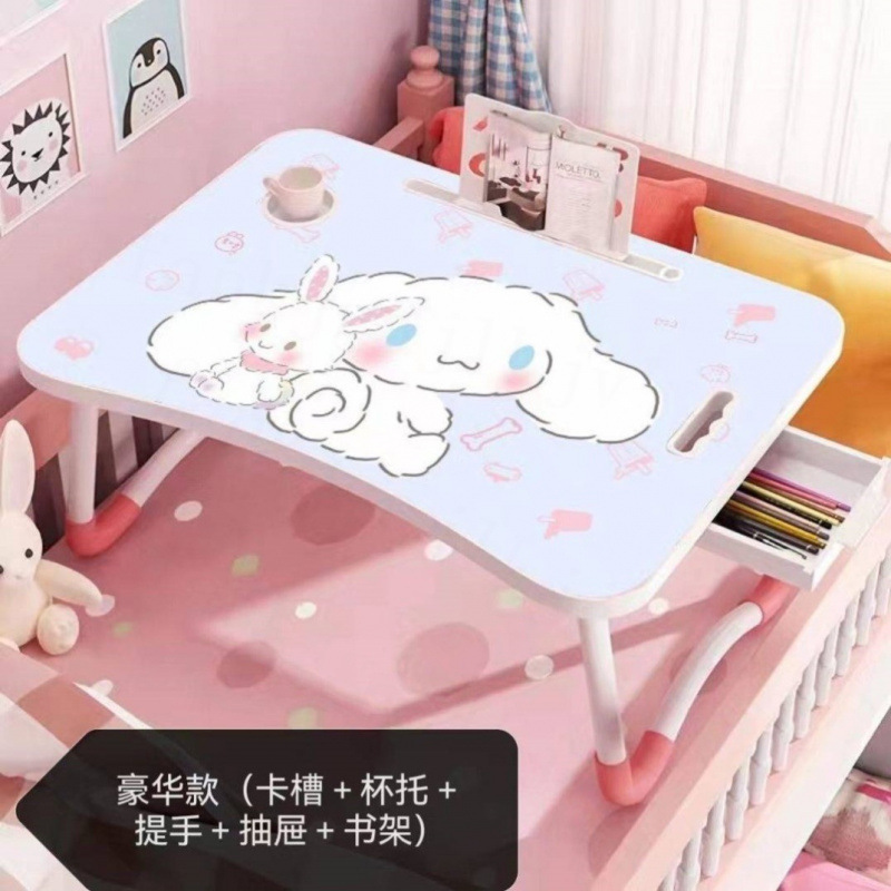 床上笔记本电脑桌学生宿舍可折叠小桌子房间学习书桌ins风网红桌|undefined