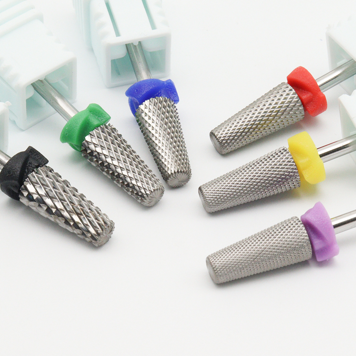 Easynail Five-In-One Cross-Tooth Tungsten Steel Nail Polishing Head 2.35mm Shank Diameter Tool