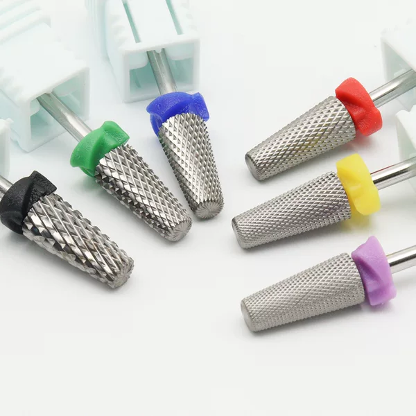 Easynail Five-In-One Cross-Tooth Tungsten Steel Nail Polishing Head 2.35mm Shank Diameter Tool