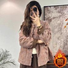 商场专柜女装剪标复古盘扣提花棉服上衣冬季夹棉保暖国风唐装外套