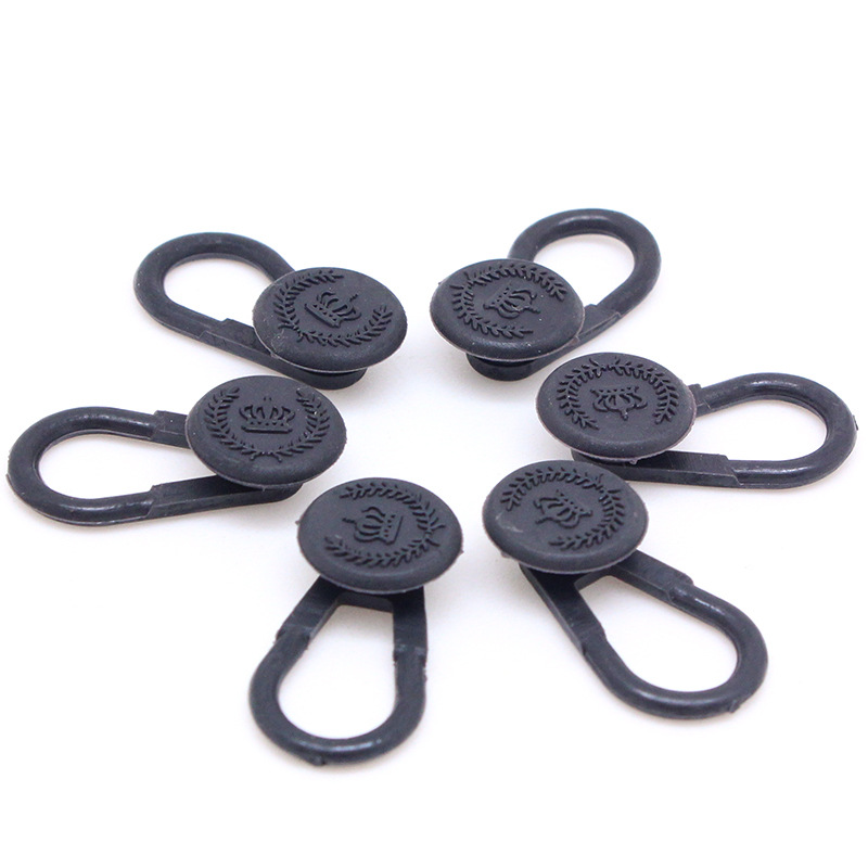 Cruz-frontera 10mm cuello elástico camisa elástica protección del medio ambiente aleación primavera cintura ajuste hebilla cintura expansión hebilla extensor