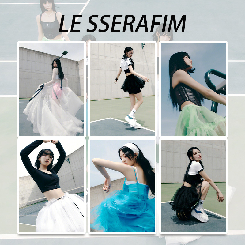 LE SSERAFIM日本迷你2辑同款不干胶海报 墙贴画 装饰画 明星周边