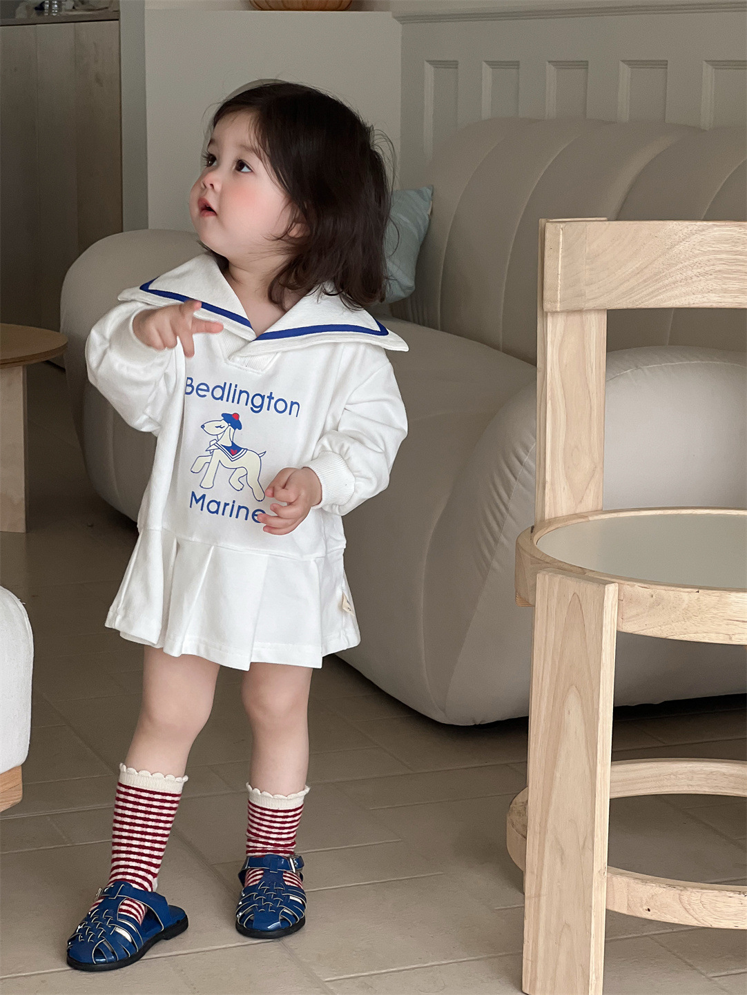 Vestido de niña primavera 2026 nueva falda de primavera ropa infantil coreana ropa de primavera bebé vestido de princesa infantil