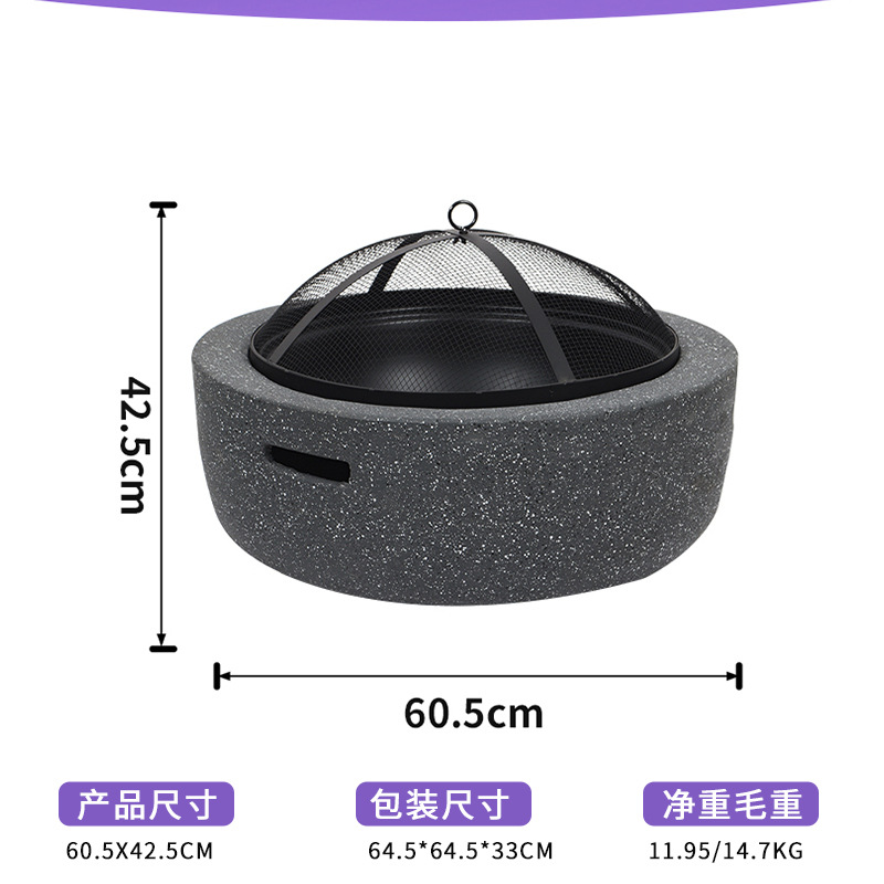 horno de parrilla multifuncional de óxido de magnesio con malla de parrilla horno de parrilla horno de calefacción de jardín al aire libre horno de parrilla de jardín al aire libre horno de parrilla