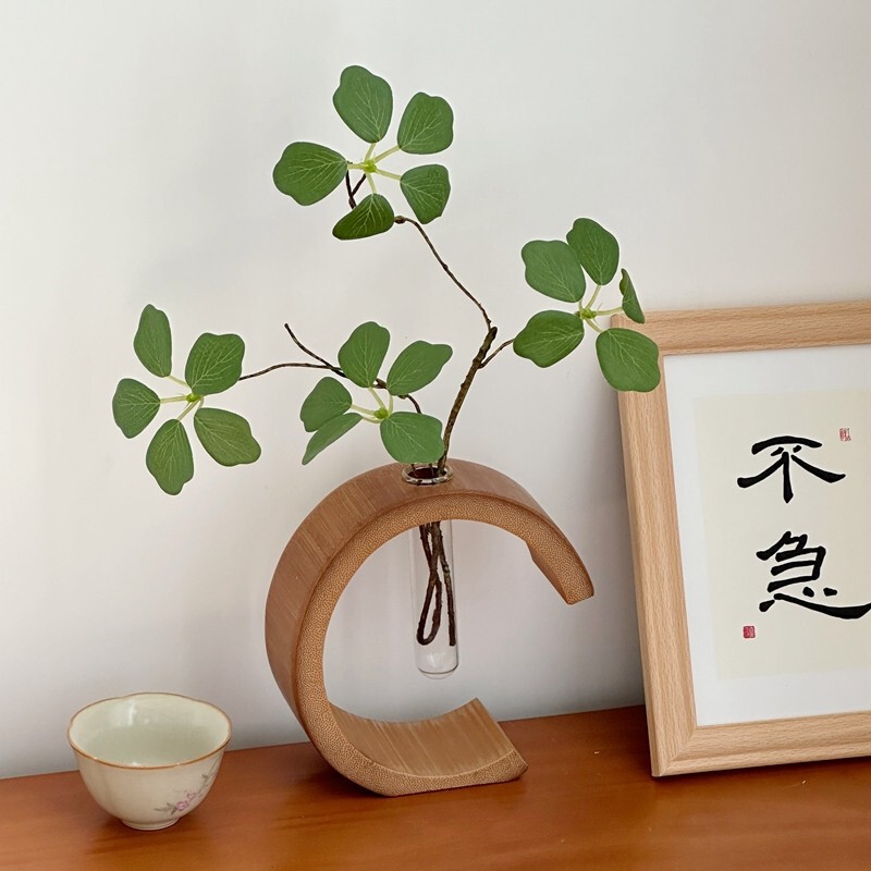 Zen style Guanyin lotus leaf artificial flower flower arrangement hydroponic vase Guofeng teahouse coffee shop homestay decoration ornaments