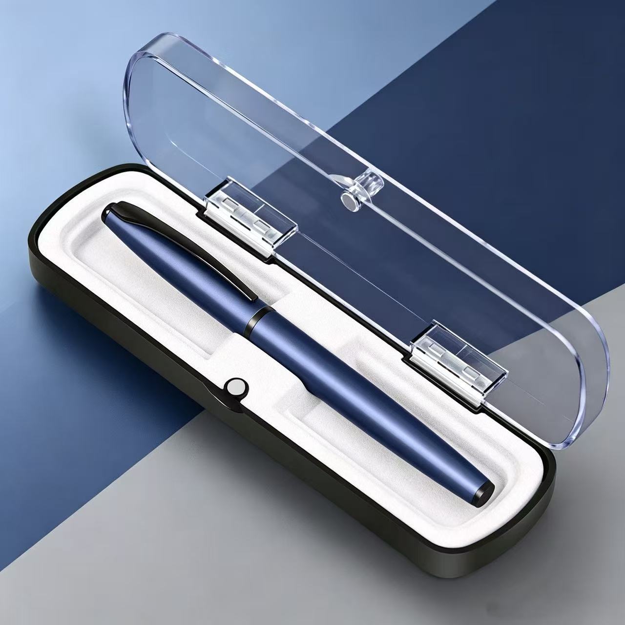 Simple multi-color pen with a metal barrel, suitable for business and office use; smooth-writing 0.5mm ballpoint pen