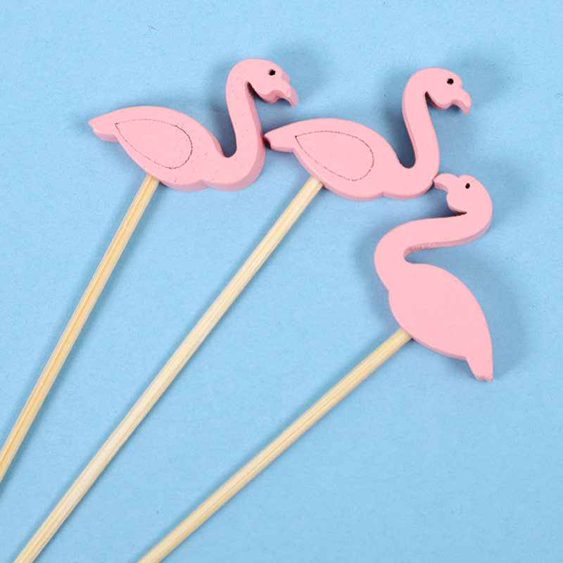 Frutas desechables lindas pequeñas flores frescas coloridas postre sushi hamburguesas de arte frutas bambú palo al por mayor