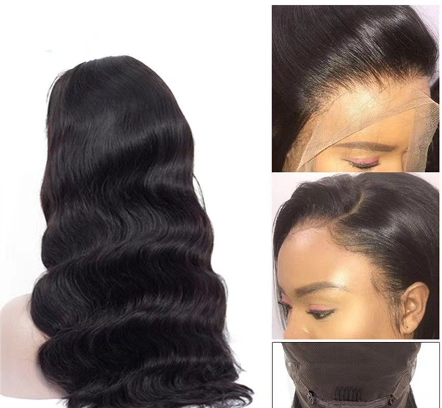 Amazon nueva pelucca damas europeas y americanas ondas de cabello rizado largo fibra química cubierta de cabeza falsa en stock