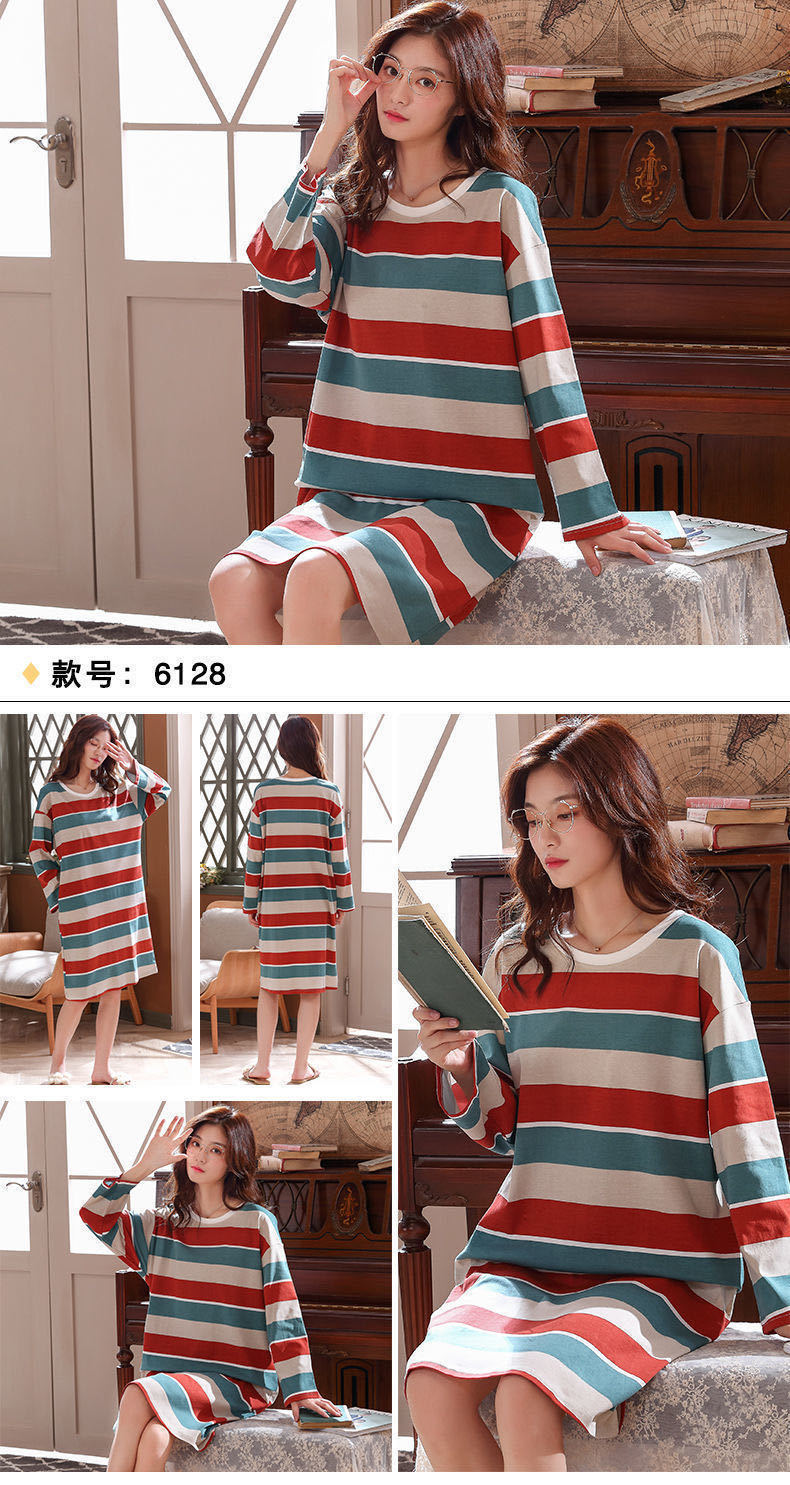 长袖睡裙详情图