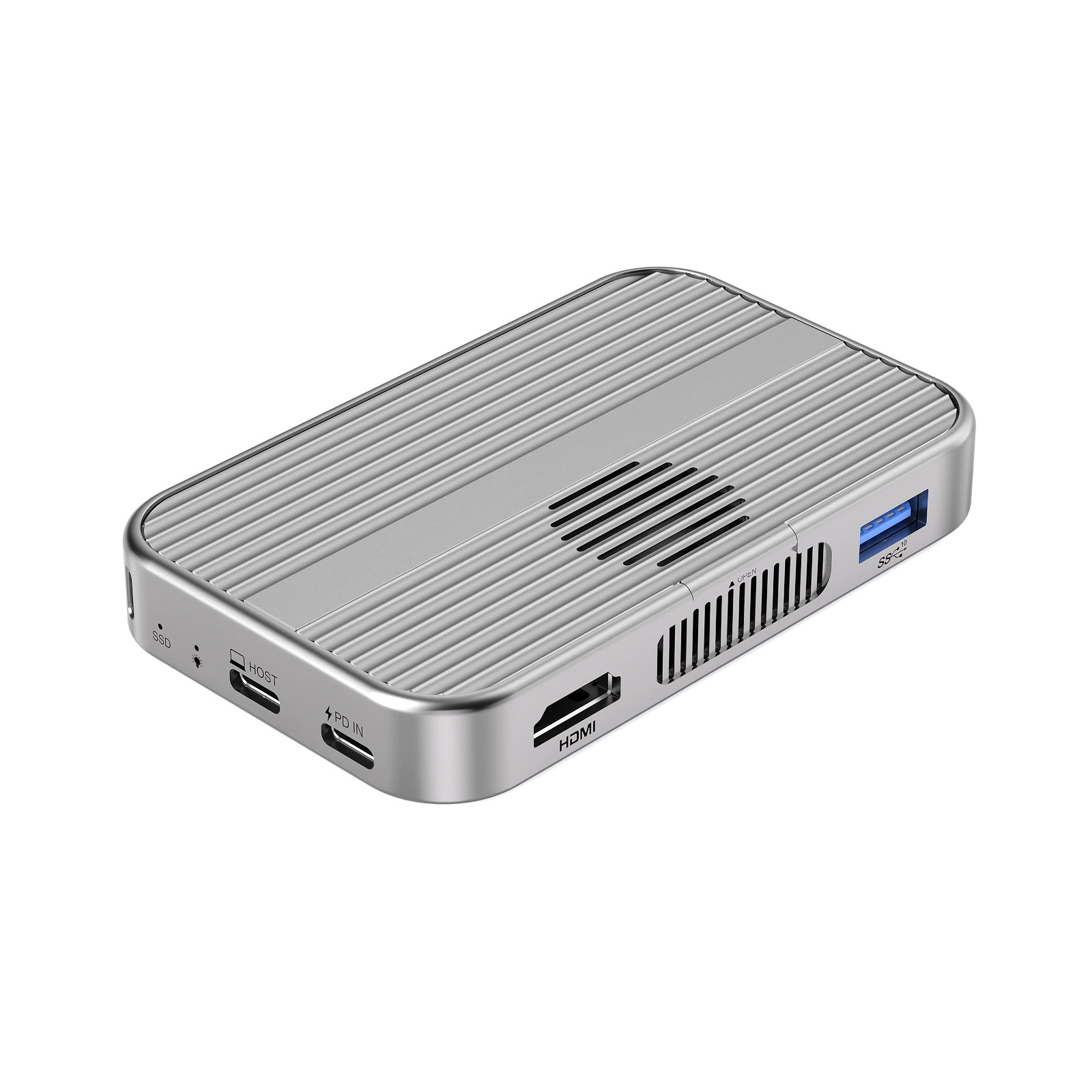 M.2 single-protocol magnetic solid-state drive box docking station mobile hard drive suitable for iPhone screen expansion