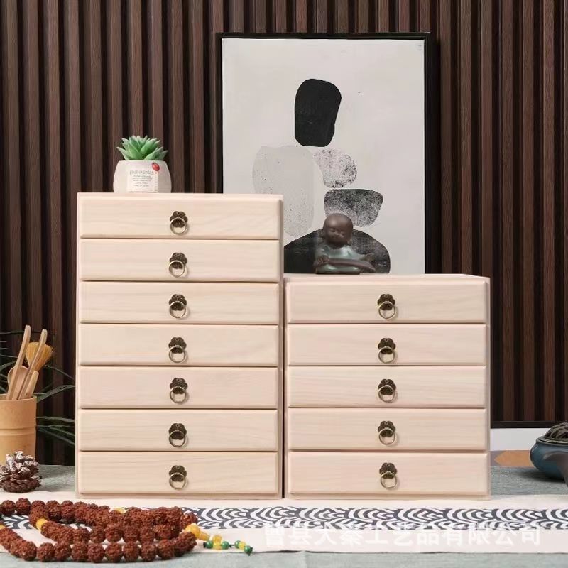 木质茶饼盒通用包装盒多层茶叶盒普洱茶盒实木茶盒抽屉式茶饼盒子