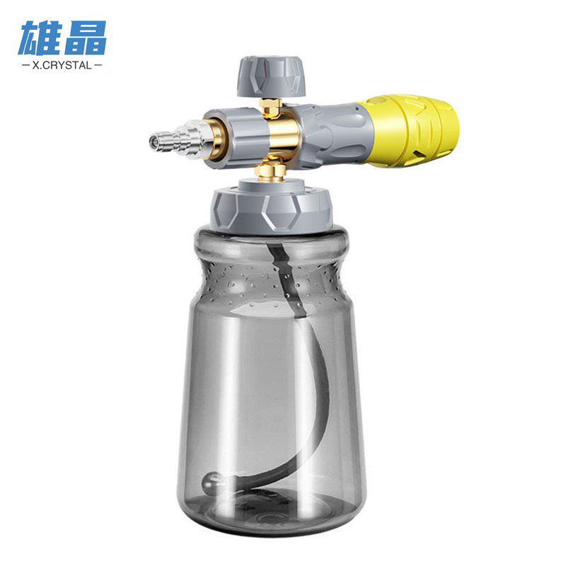 跨境新款高压水枪洗车专用台州壶泡沫壶大容量1000ml扇形泡沫喷壶