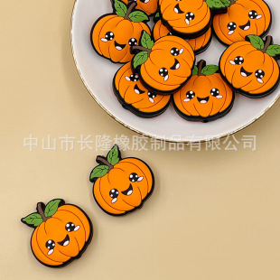 Factory Spot New Halloween Silicone Beads Kidsren Bead Pen Focus Beads Pumpkin Beads Cartoon Jewelry Wholesale