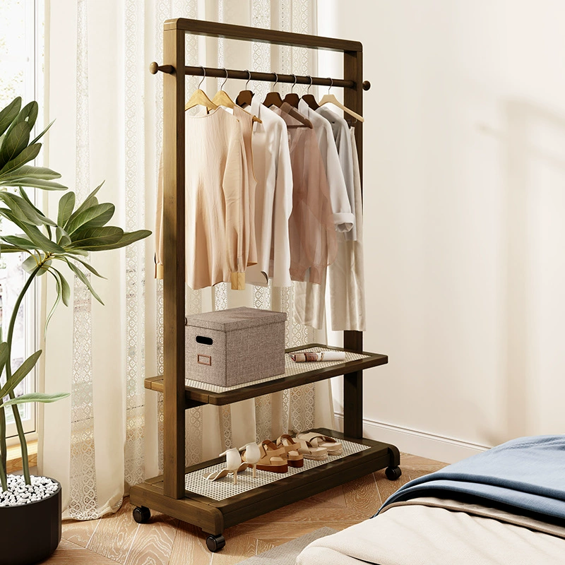 Гардеробная стойка на полу вешалка для спальни дома вешалка для одежды в простом помещении