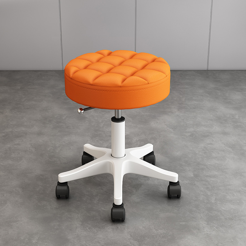 Internet celebridad simple peluquería salón de uñas silla redonda con ruedas taburete de belleza salón de belleza polea giratoria elevación redonda taburete