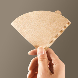 J8 American Coffee Machine Filter Coffee Cone Coffee Hand Brewed Coffee Filter Paper V60 Fan-Shaped Filter Paper Filter Paper G3