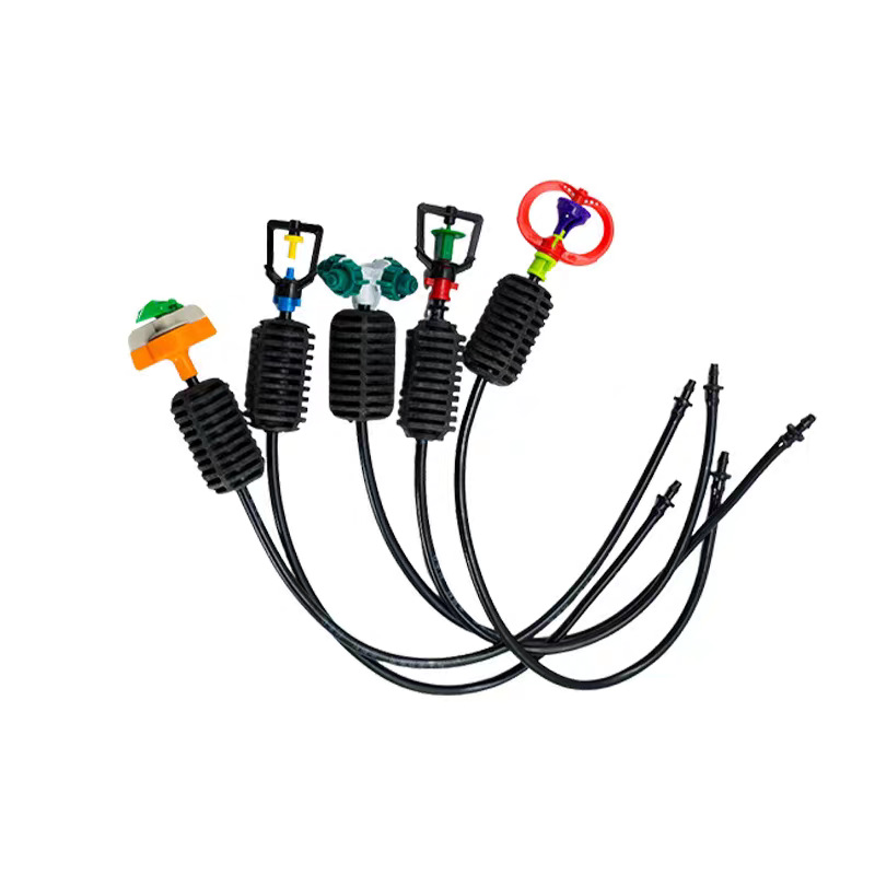 Juego de micro aspersión colgante, marco de 360 grados de invernadero, micro aspersión giratoria, fresa, aspersión al revés, enfriamiento y humidificación de plántulas