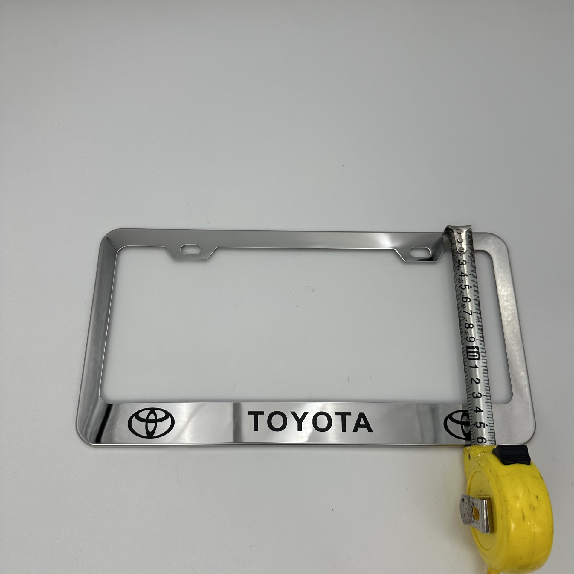 Cross-Border Supply of American Standard Stainless Steel License Plate Frames, Thickened Universal License Plate Frames, Factory Wholesale Only