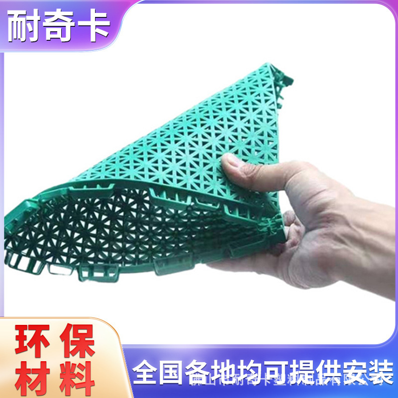 幼儿园悬浮式拼装地板 室外运动防滑防晒塑料地垫全新料保质5年