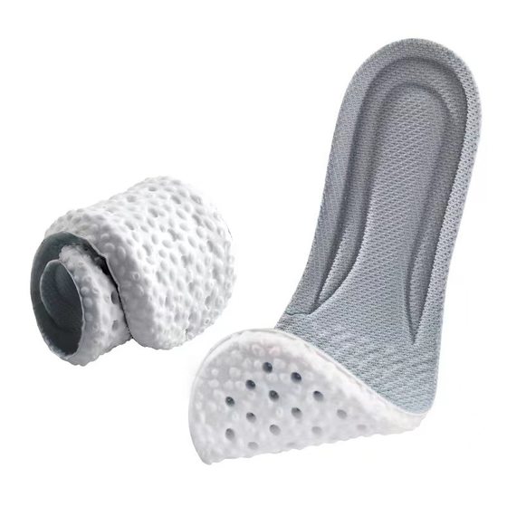 Boost sports insoles thickened shock absorption deodorant feeling soft bottom standing for a long time not tired PU latex insoles wholesale