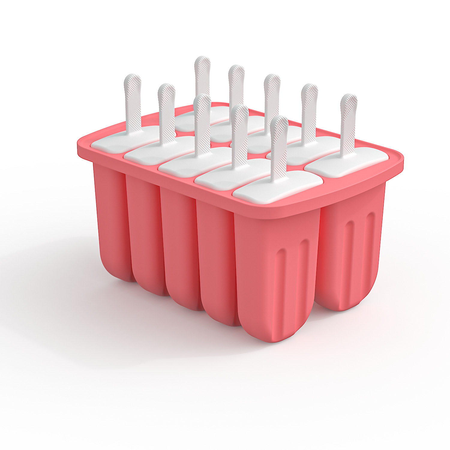 Nueva idea 9 seguidos 10 seguidos 12 seguidos Molde de helado de silicona Molde de paleta de hielo Molde de helado Molde de helado de hielo