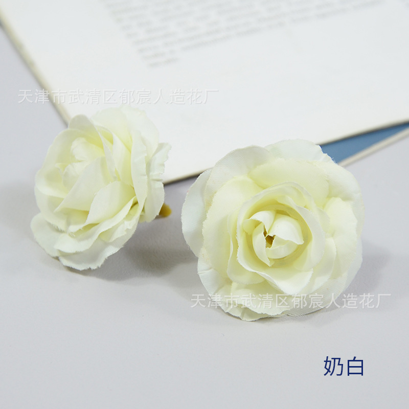 貴妃バラの花頭模造小バラの花ウェディングフラワーコンフェッショナル装飾シルクフラワー素材パックフラワーボックス卸売|undefined
