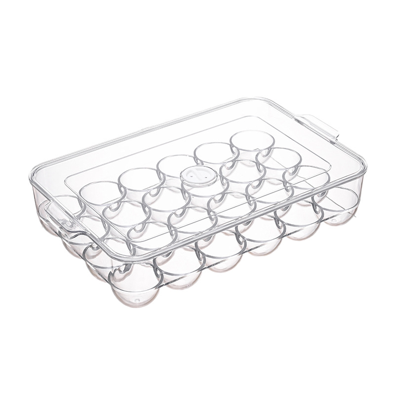 Caja de almacenamiento de huevos de plástico transparente de cocina con cubierta, caja de huevos frescos, soporte de huevos especial, soporte de huevos, soporte de huevos